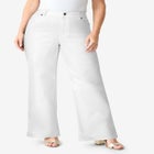 Plus Size Perfect Fit Stretch Wide Leg Jean image number null