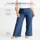 Plus Size 24/7 Stretch Wide Leg Jean image number null