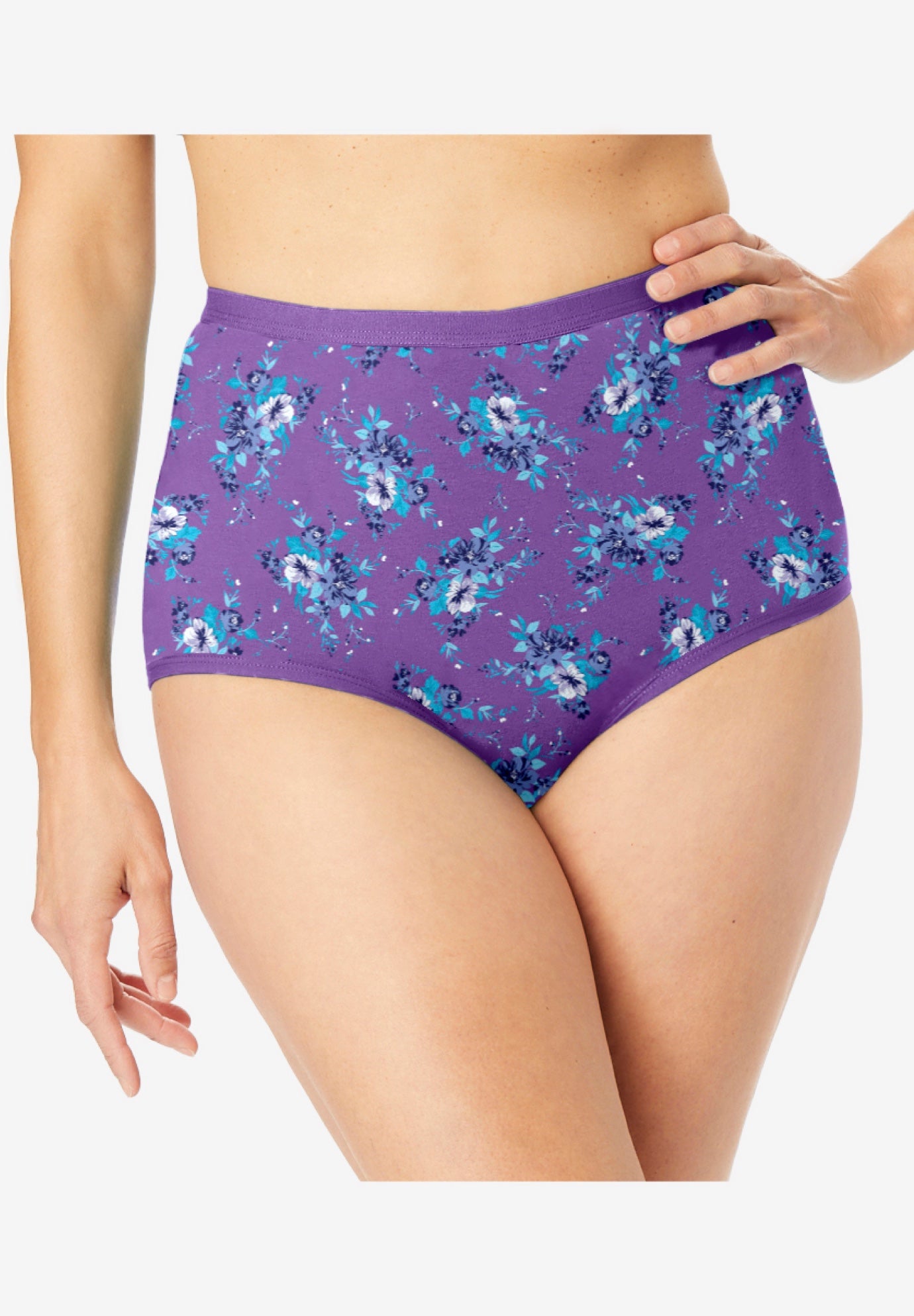 Full Coverage Stretch Cotton Brief 5-Pack image number 2