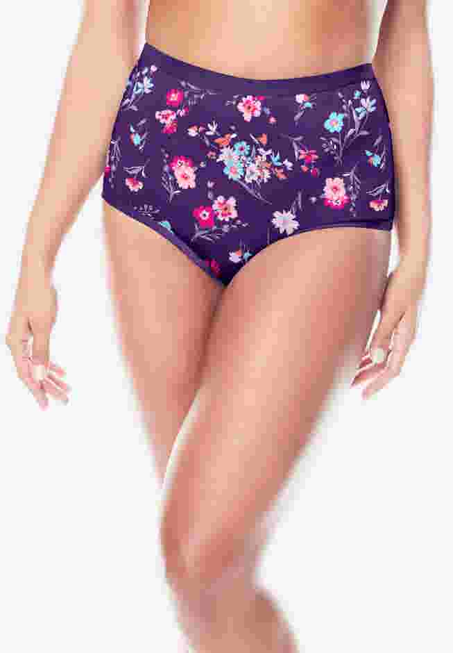 Comfort Choice® Full Coverage Stretch Cotton Brief 5-Pack image number 1