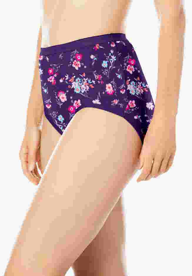 Comfort Choice® Full Coverage Stretch Cotton Brief 5-Pack image number 3