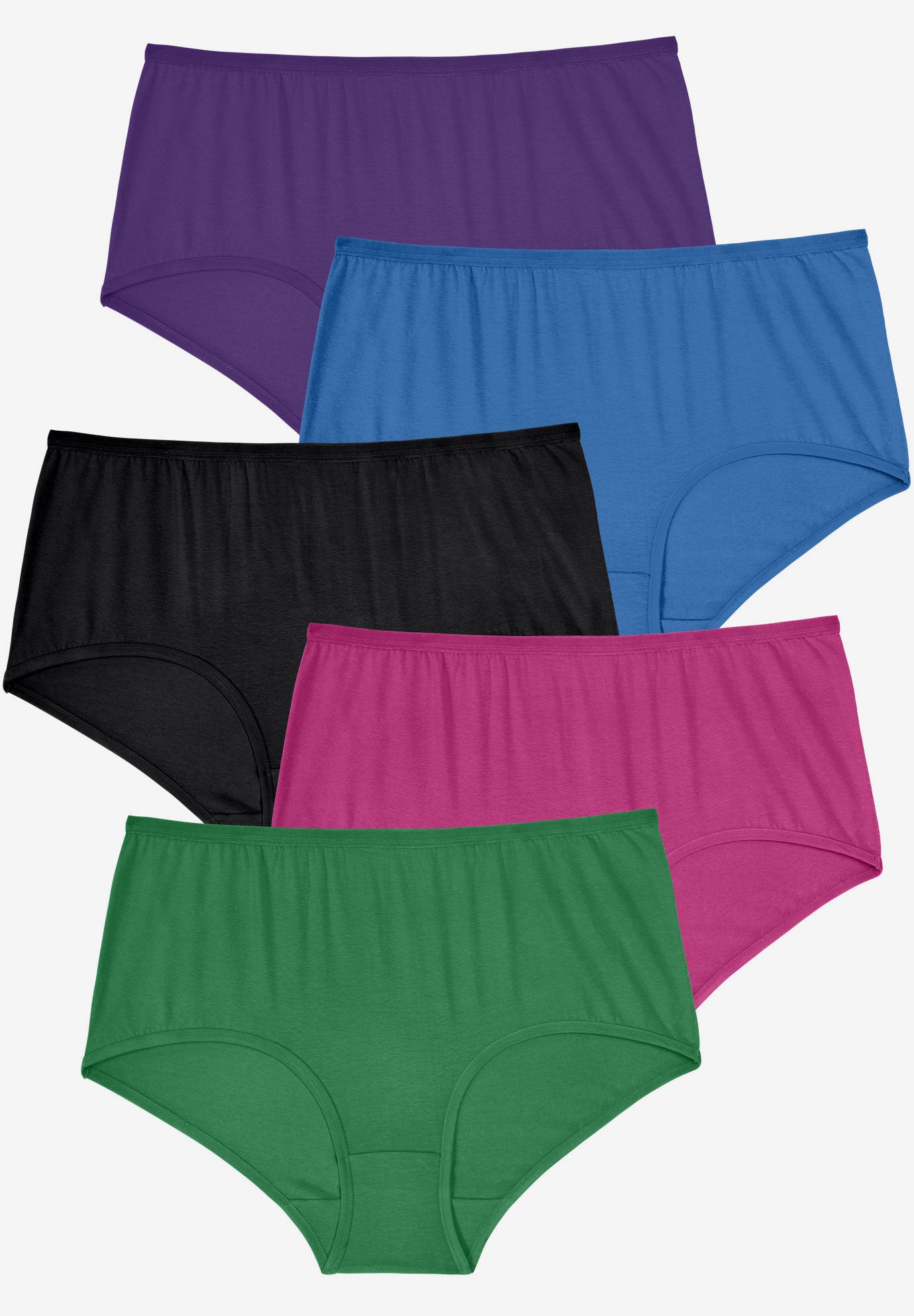 Full Coverage Stretch Cotton Brief 5-Pack image number 0