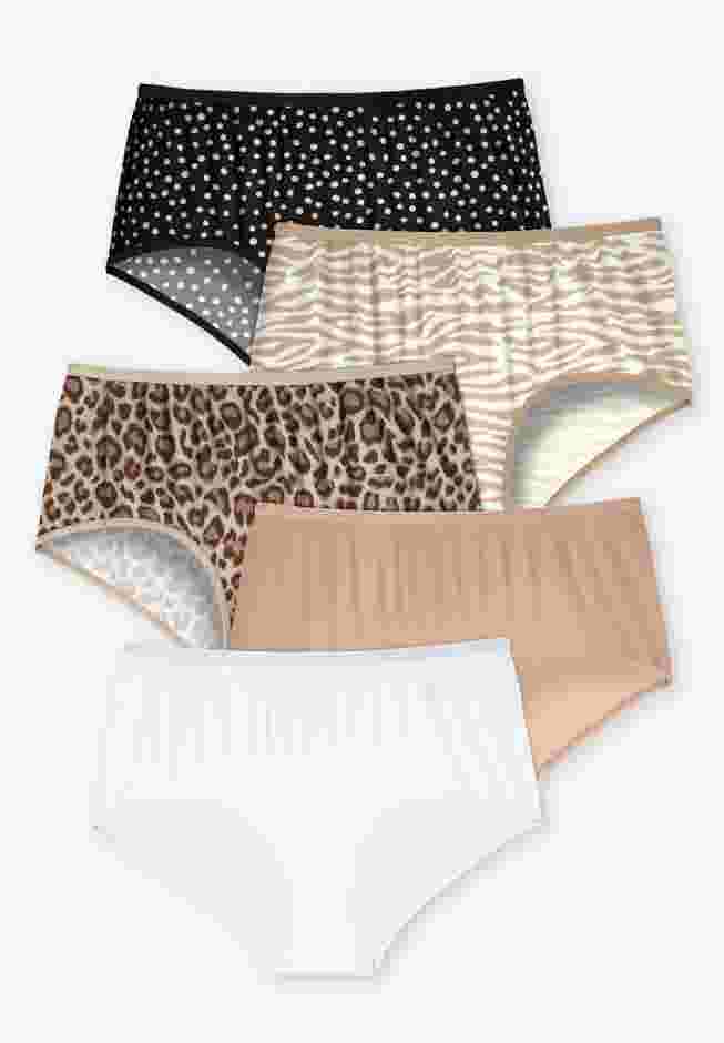 Full Coverage Stretch Cotton Brief 5-Pack image number 0