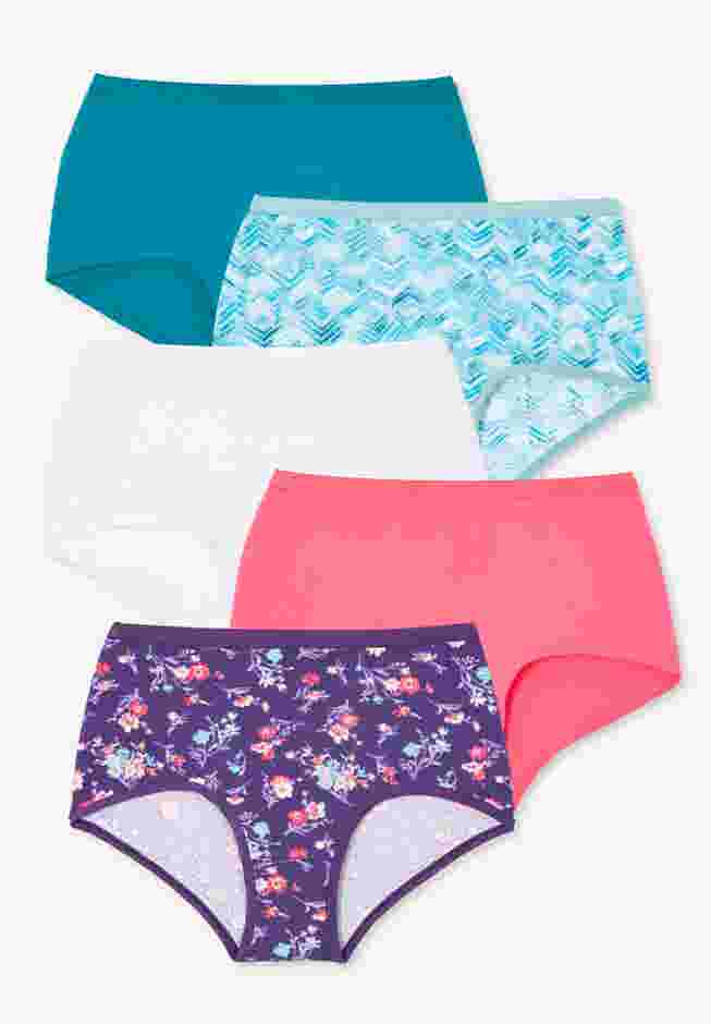 Comfort Choice® Full Coverage Stretch Cotton Brief 5-Pack image number 0
