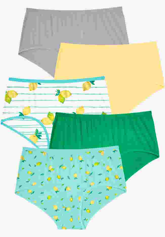 Full Coverage Stretch Cotton Brief 5-Pack image number 0