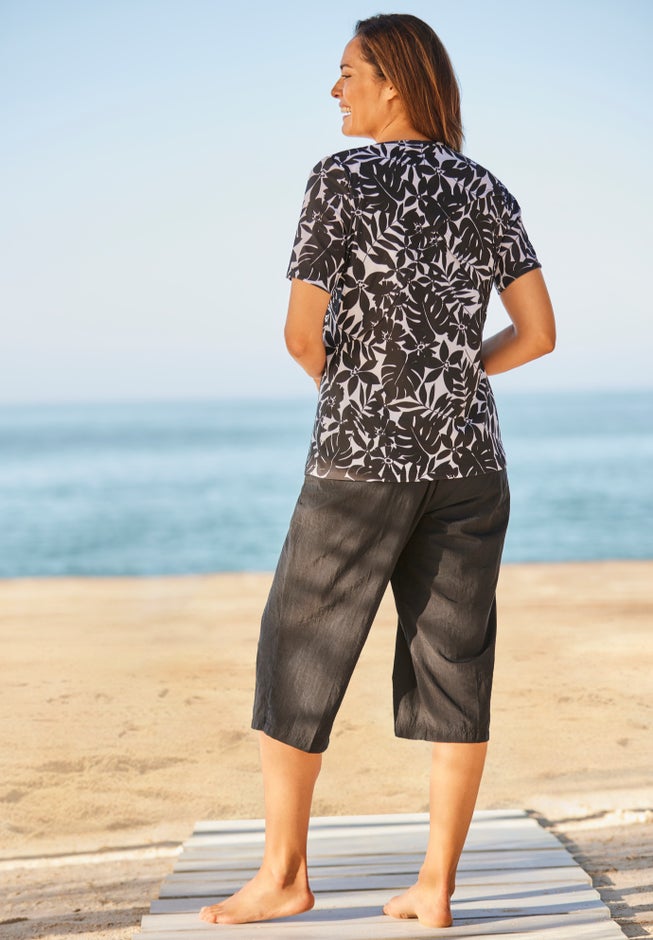 Cross-Back Swim Tee image number 1