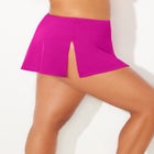 Asymmetrical Side Tie Swim Skirt image number null