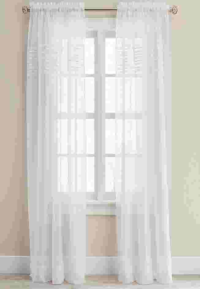 BH Studio Sheer Voile Pleated Rod-Pocket Panel image number 0