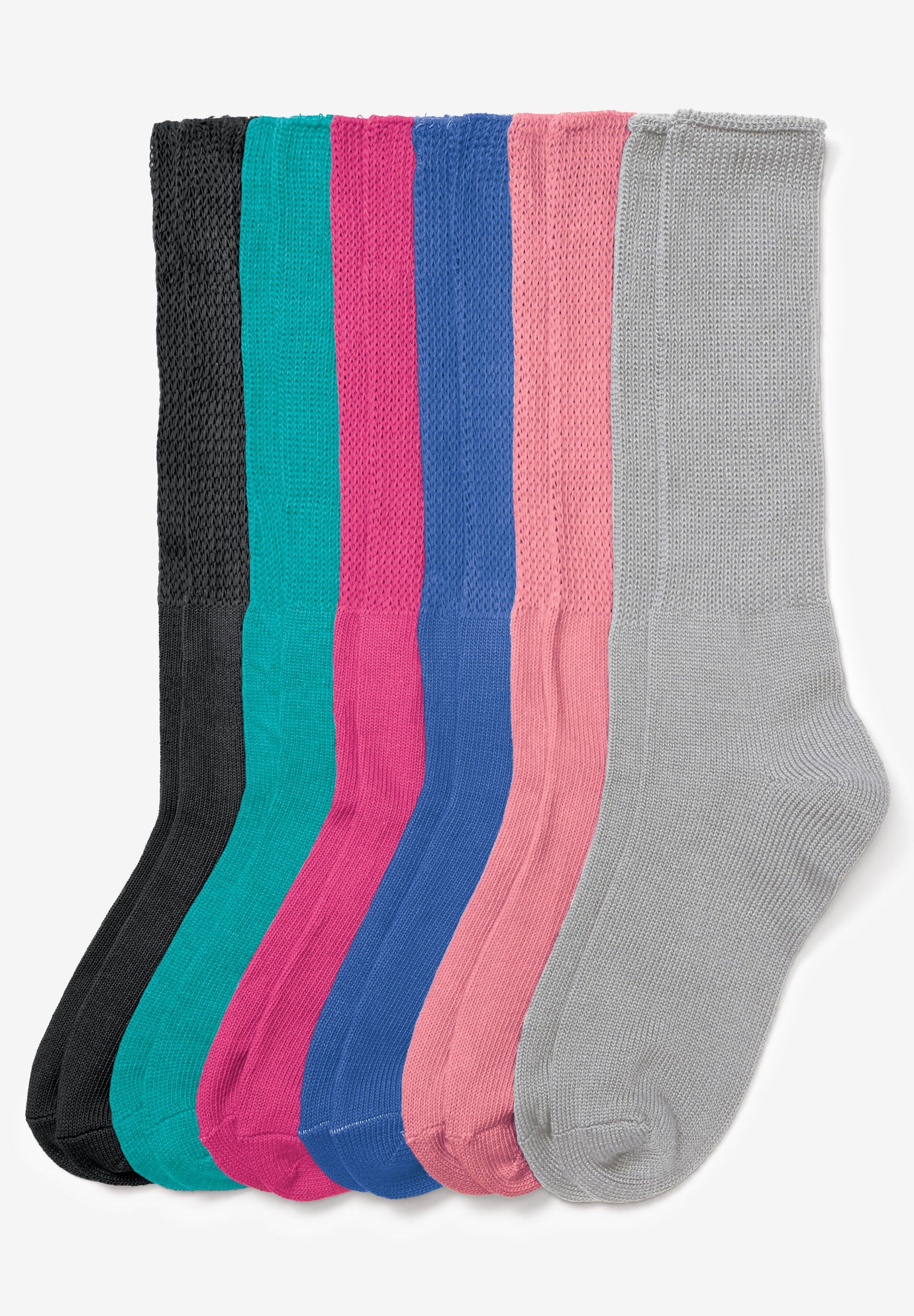 6-Pack Rib Knit Socks image number 1
