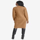 Pullover Faux Wrap Buckle Dress image number null
