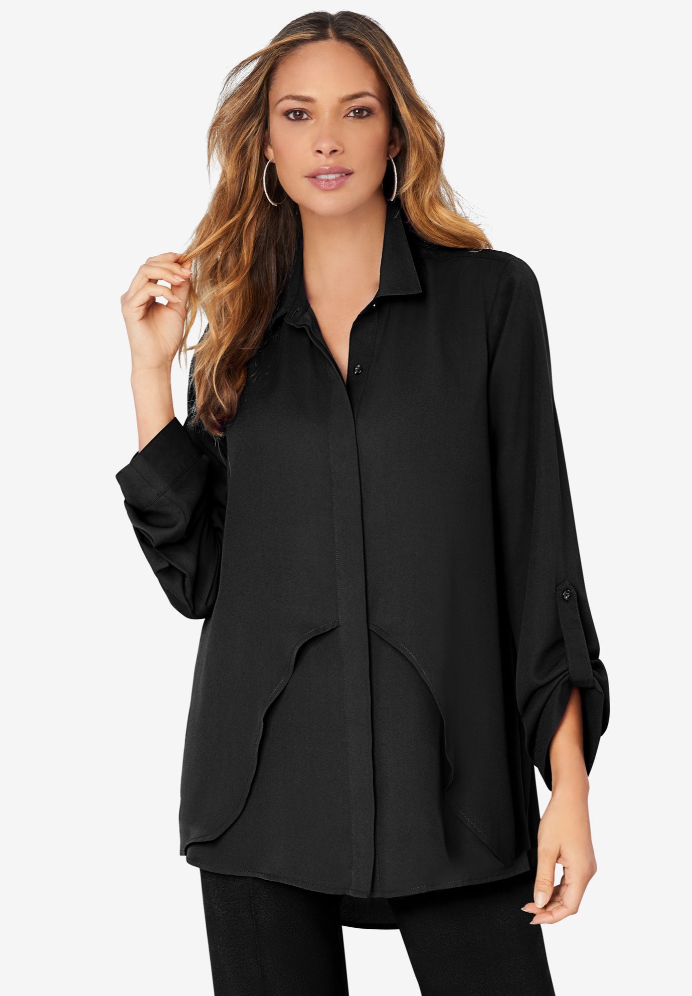 Georgette Overlay Big Shirt image number 0