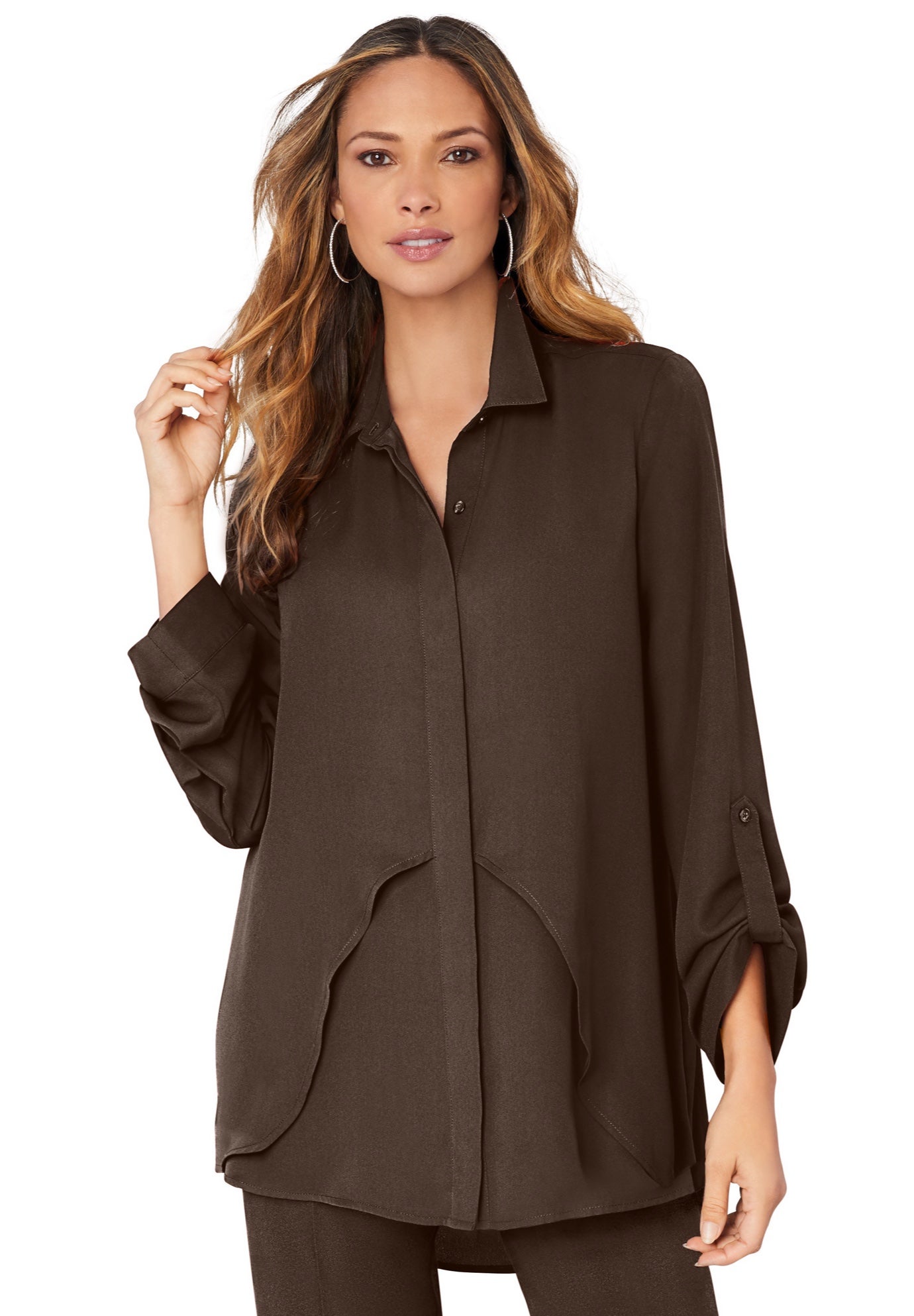 Georgette Overlay Big Shirt image number 0