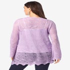 Bell Sleeve Pointelle Cardigan image number 1