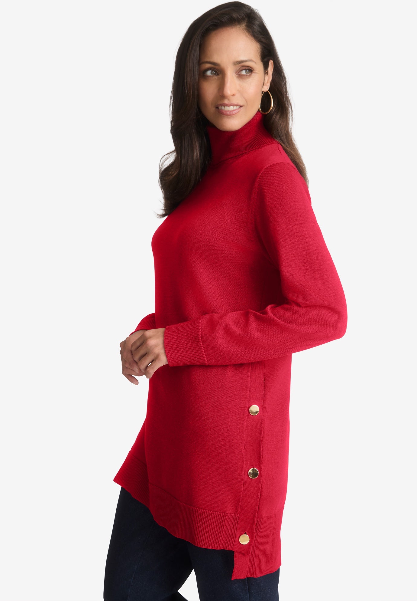 Side Button Turtleneck image number 2