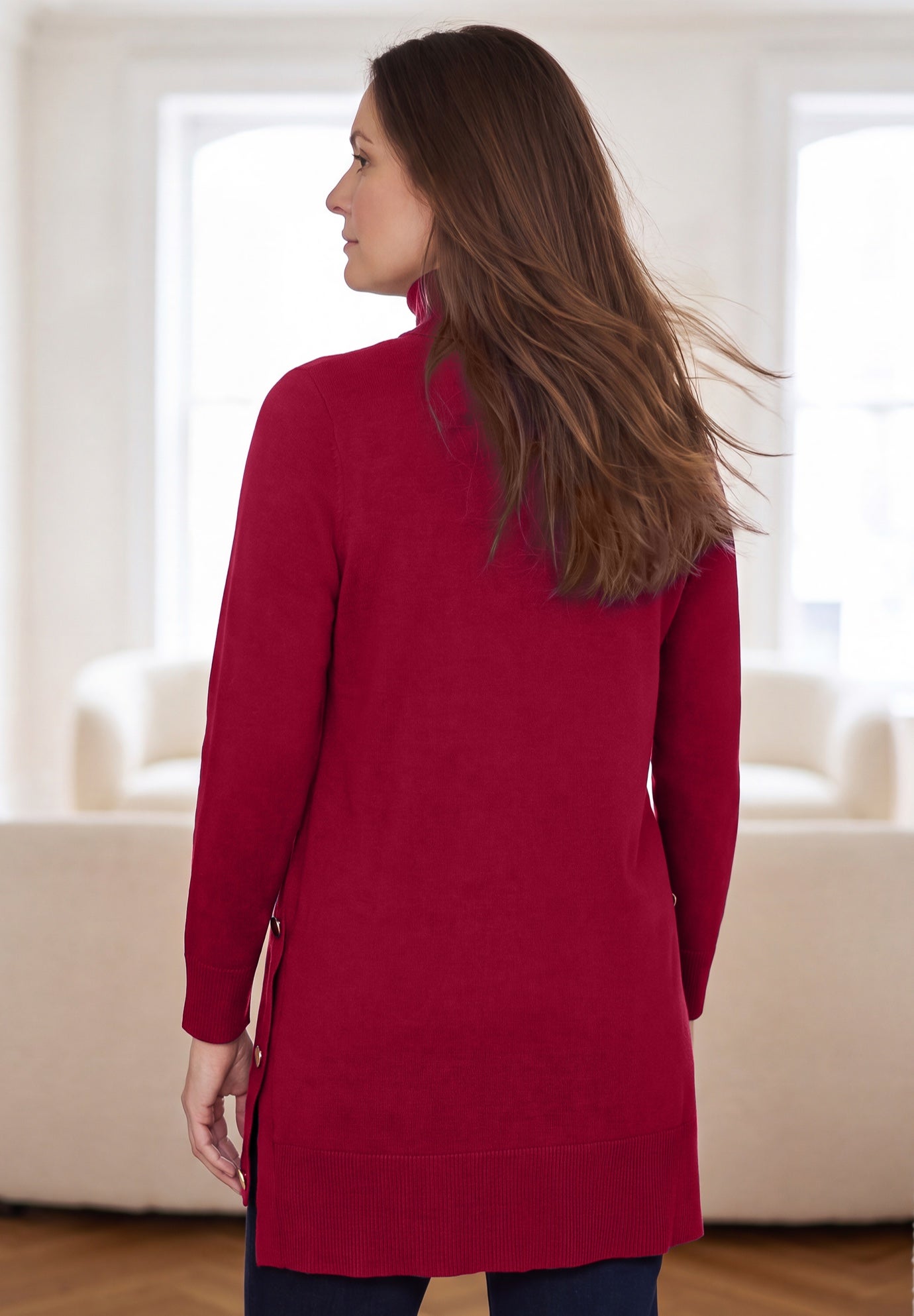 Side Button Turtleneck image number 1