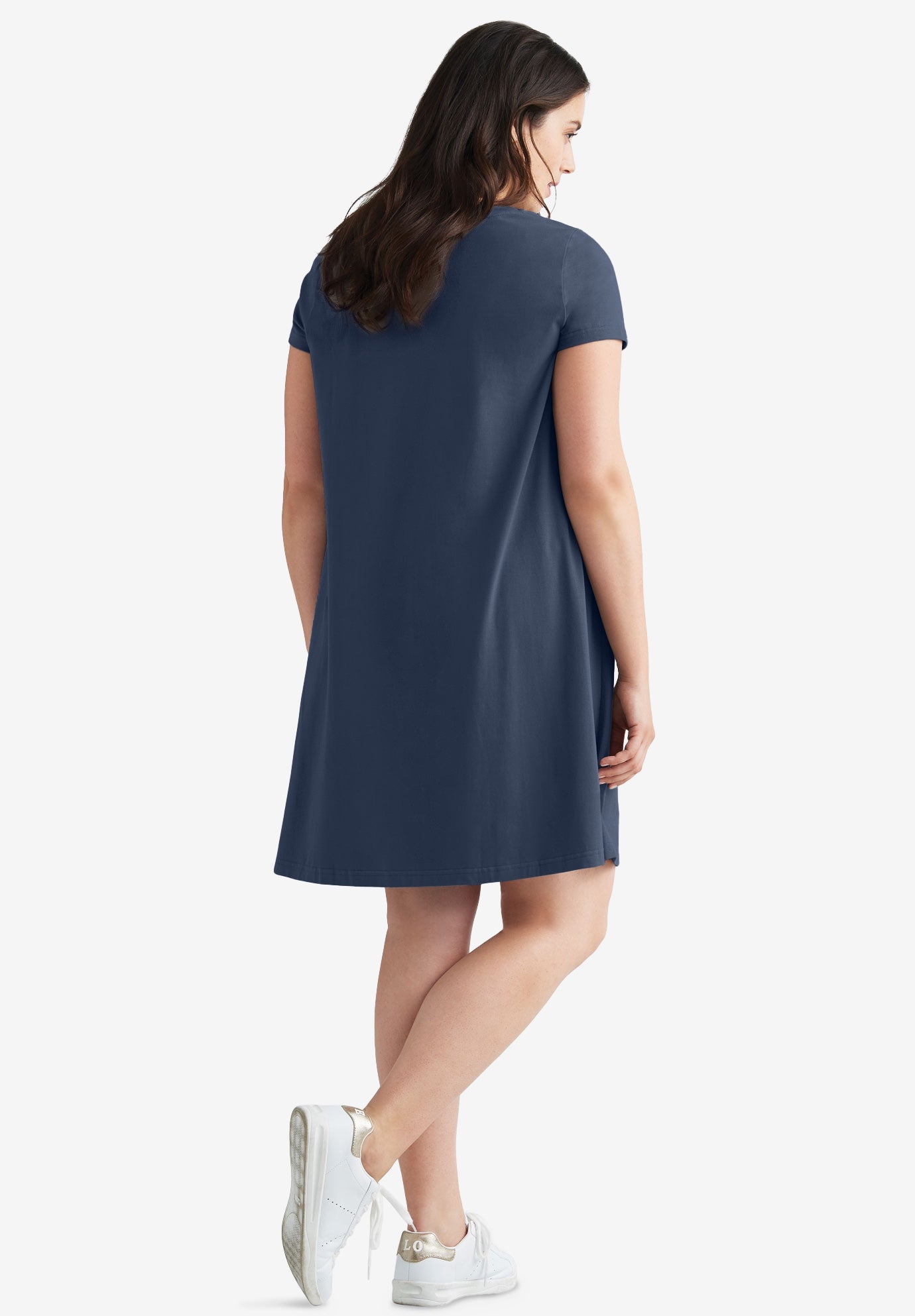 A-Line Knit Tee Dress image number 1