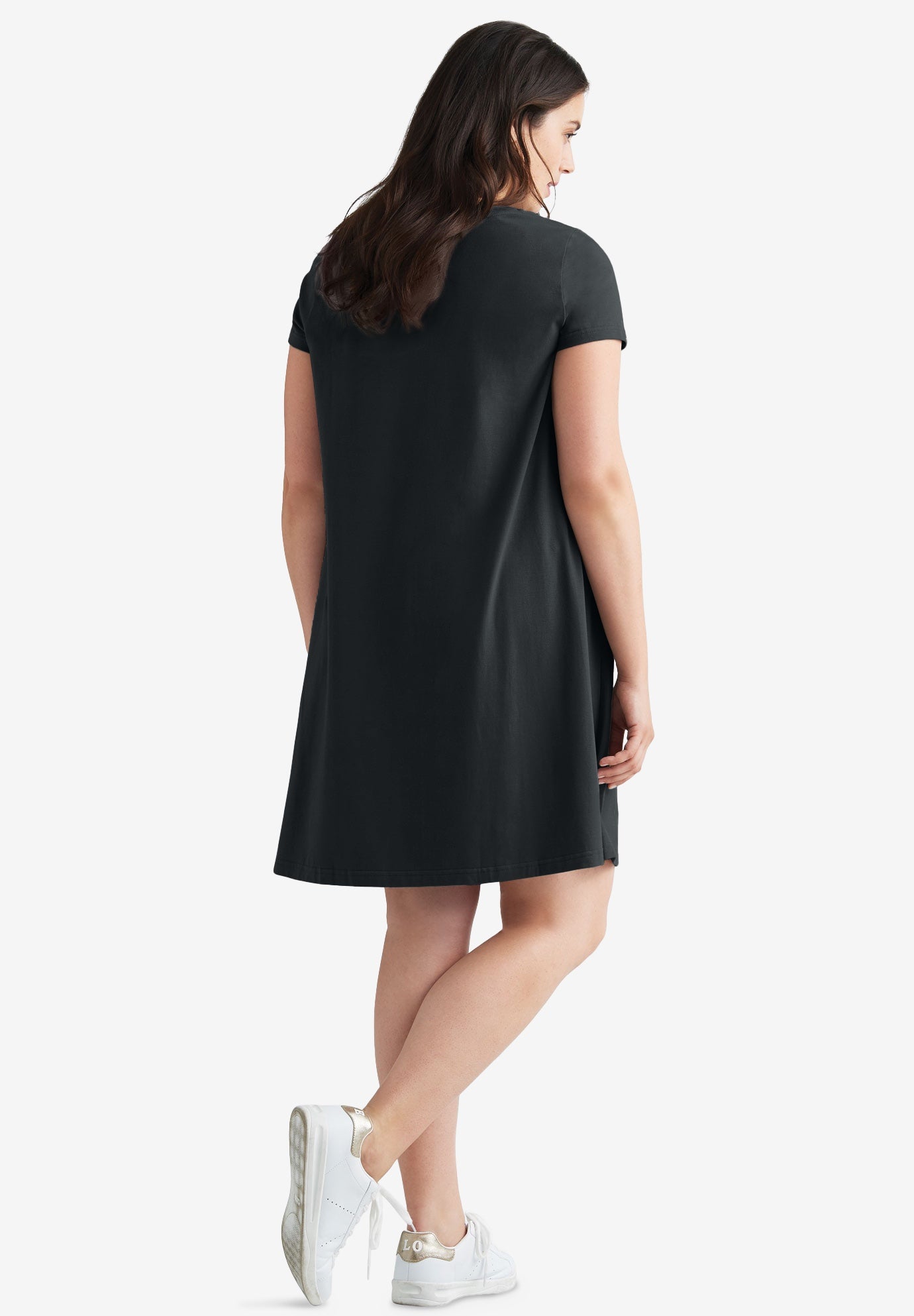 A-Line Knit Tee Dress image number 1