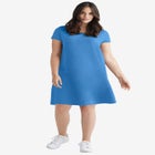 A-Line Knit Tee Dress image number null