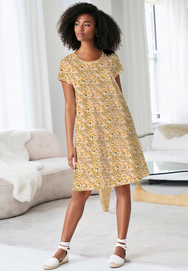 A-Line Knit Tee Dress image number 0