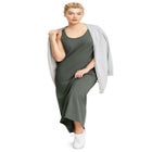 Sleeveless Knit Maxi Dress image number null