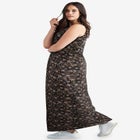 Cotton Spandex Scoop Neck Sleeveless A Line Maxi Dress image number null