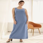 Sleeveless Knit Maxi Dress image number null