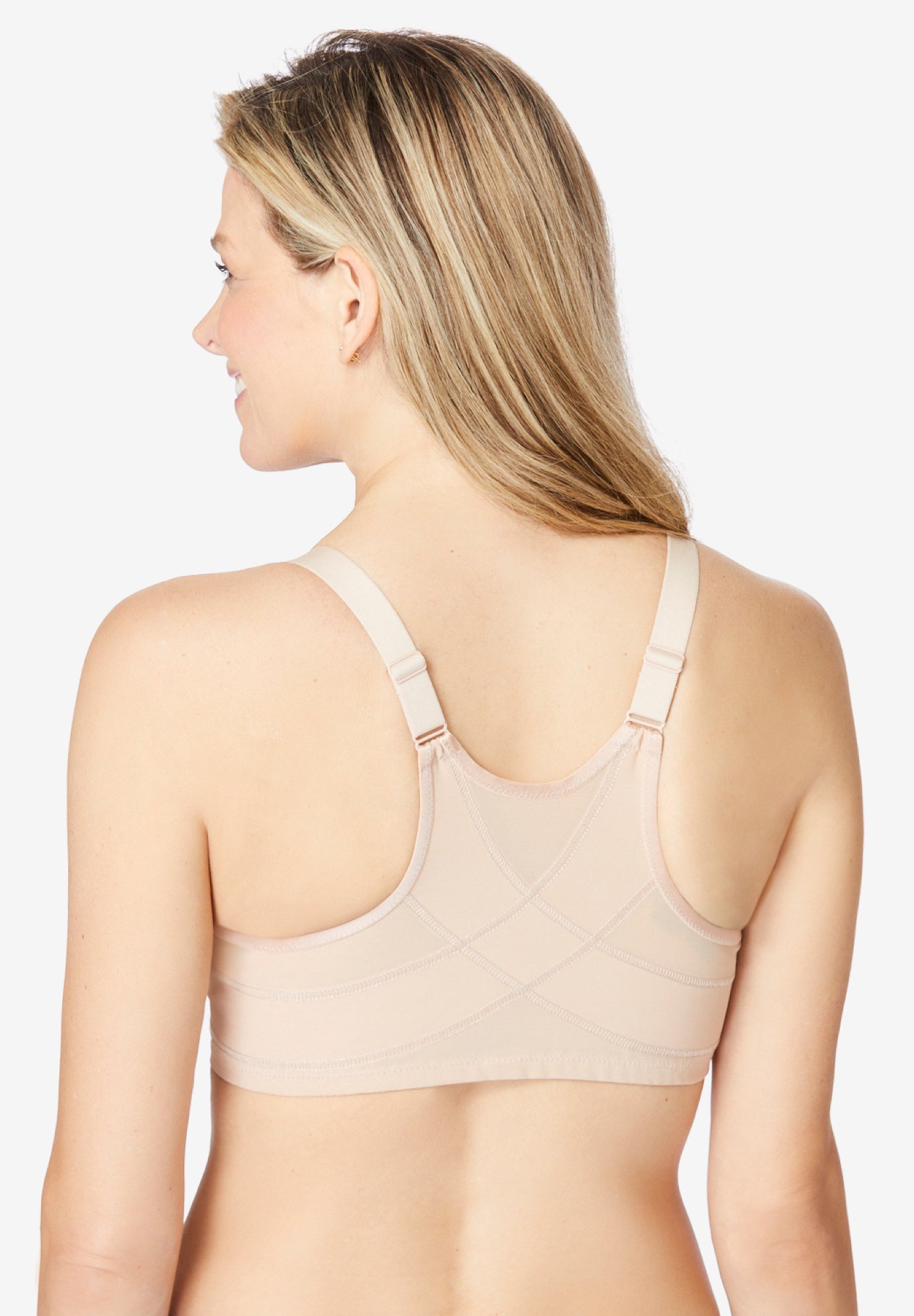Wonderwire® Front-Close Posture Bra image number 1