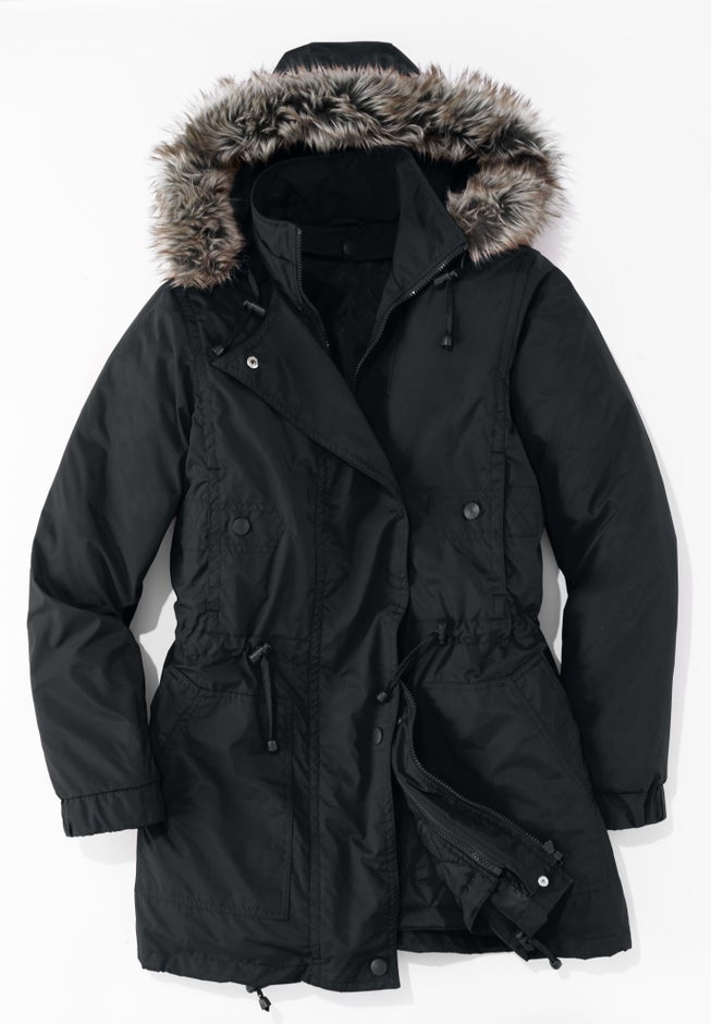 Quilt-Lined Taslon&reg; Anorak image number 5