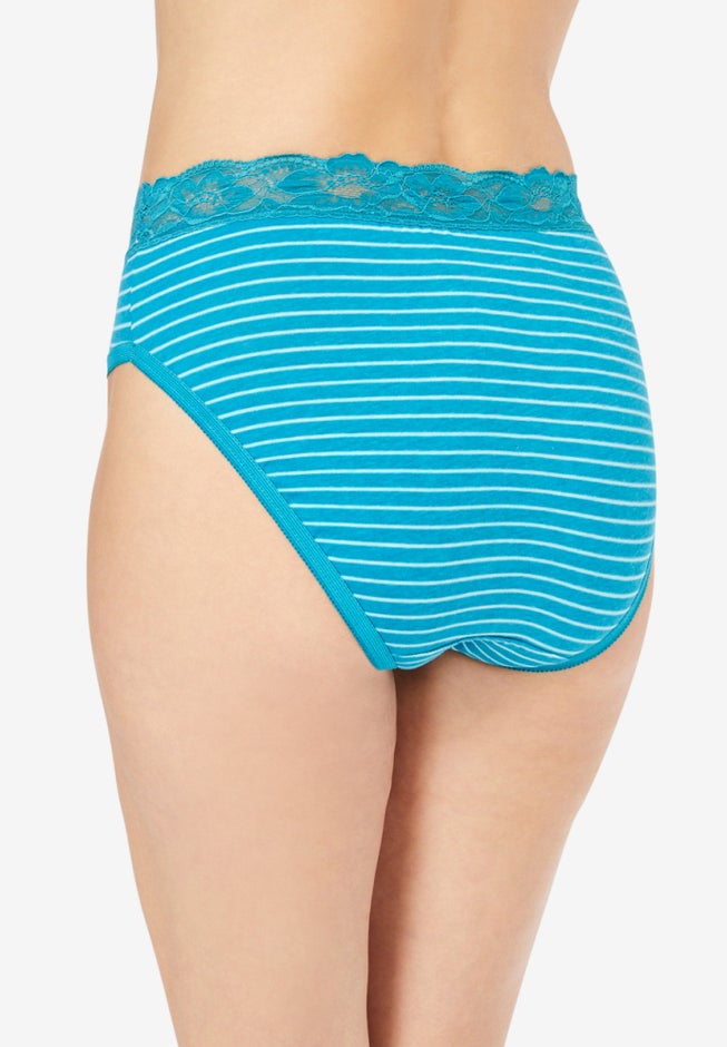 Lace Waist Hi-Cut Brief 3-Pack image number 1