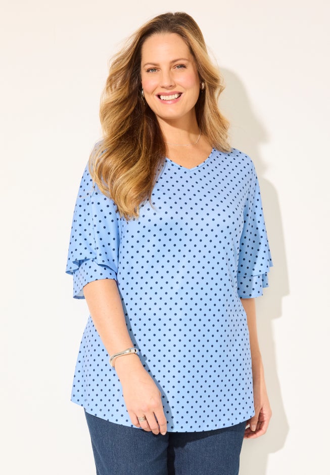 Flutter Sleeve Swing Top image number 1