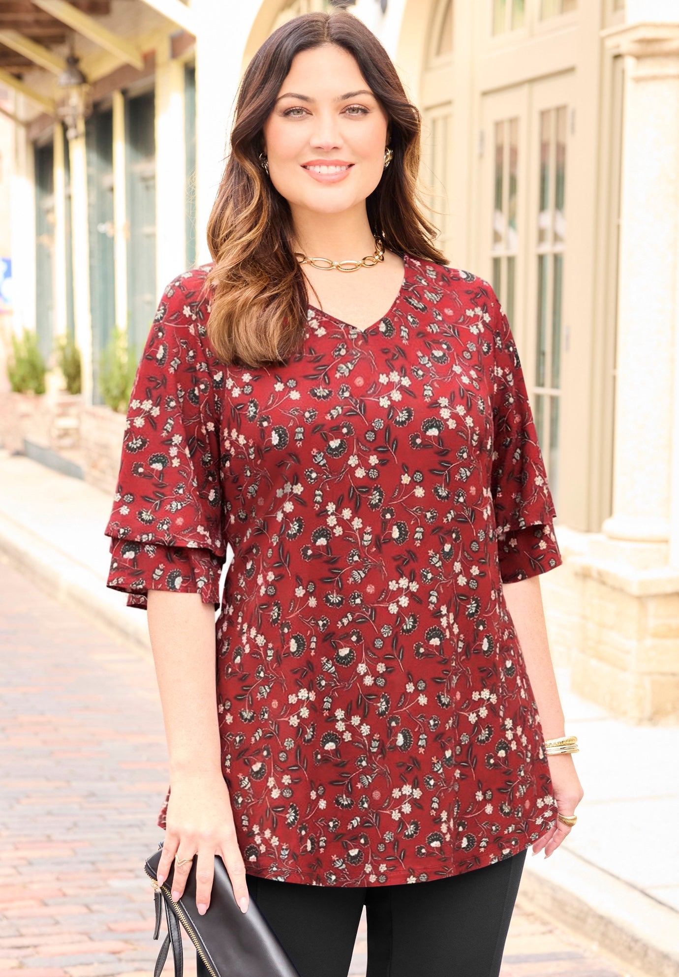 Flutter Sleeve Swing Top image number 0