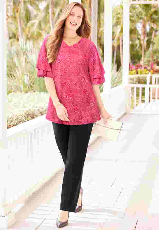 Flutter Sleeve Swing Top image number 3