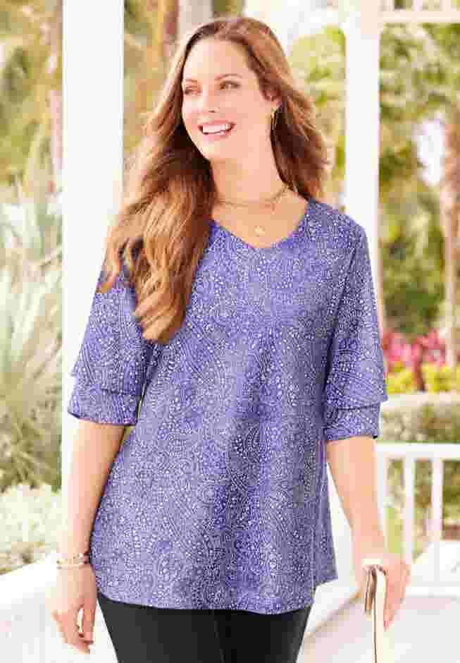 Flutter Sleeve Swing Top image number 0