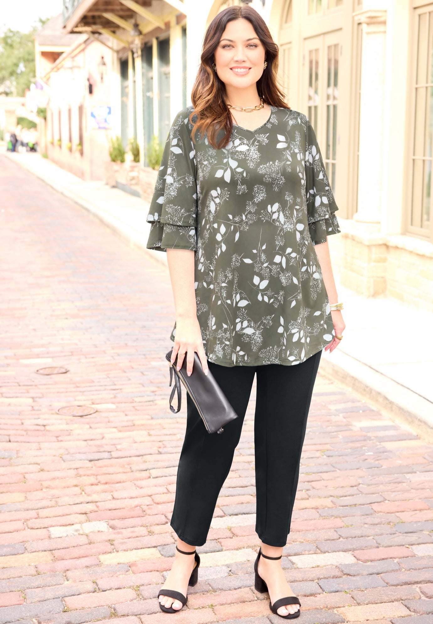 Flutter Sleeve Swing Top image number 1