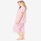 2-Piece Pintuck Tee and Capri Sleep Set image number null