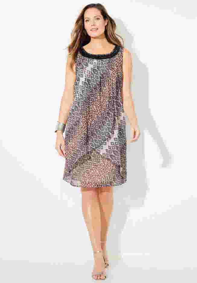 Tulip Overlay Dress image number 0
