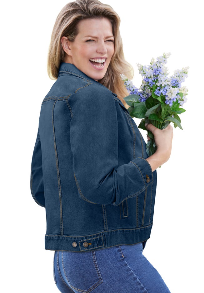 Stretch Denim Jean Jacket image number 2