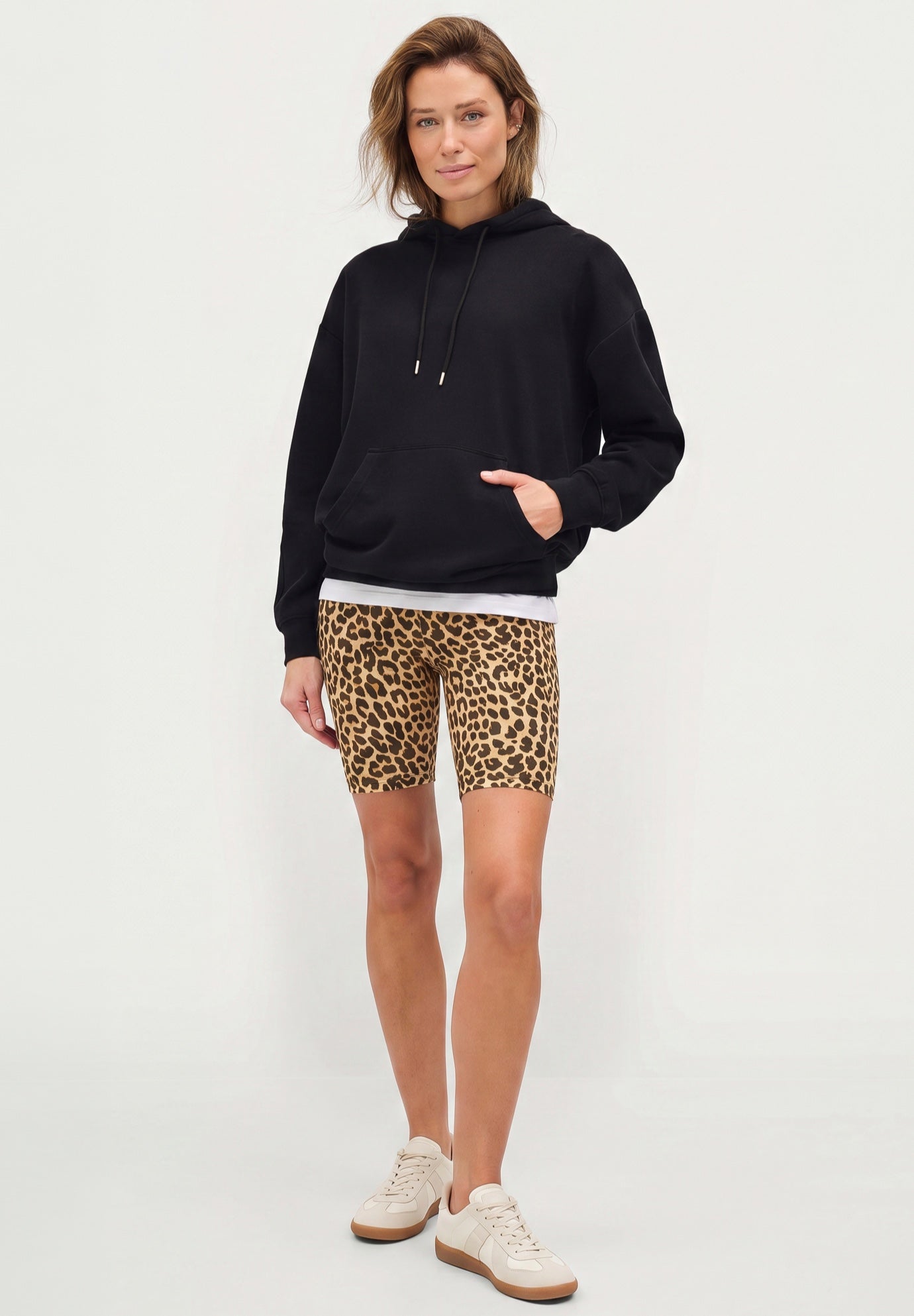 Ellos Studio Stretch Cotton Spandex Bike Shorts image number 0