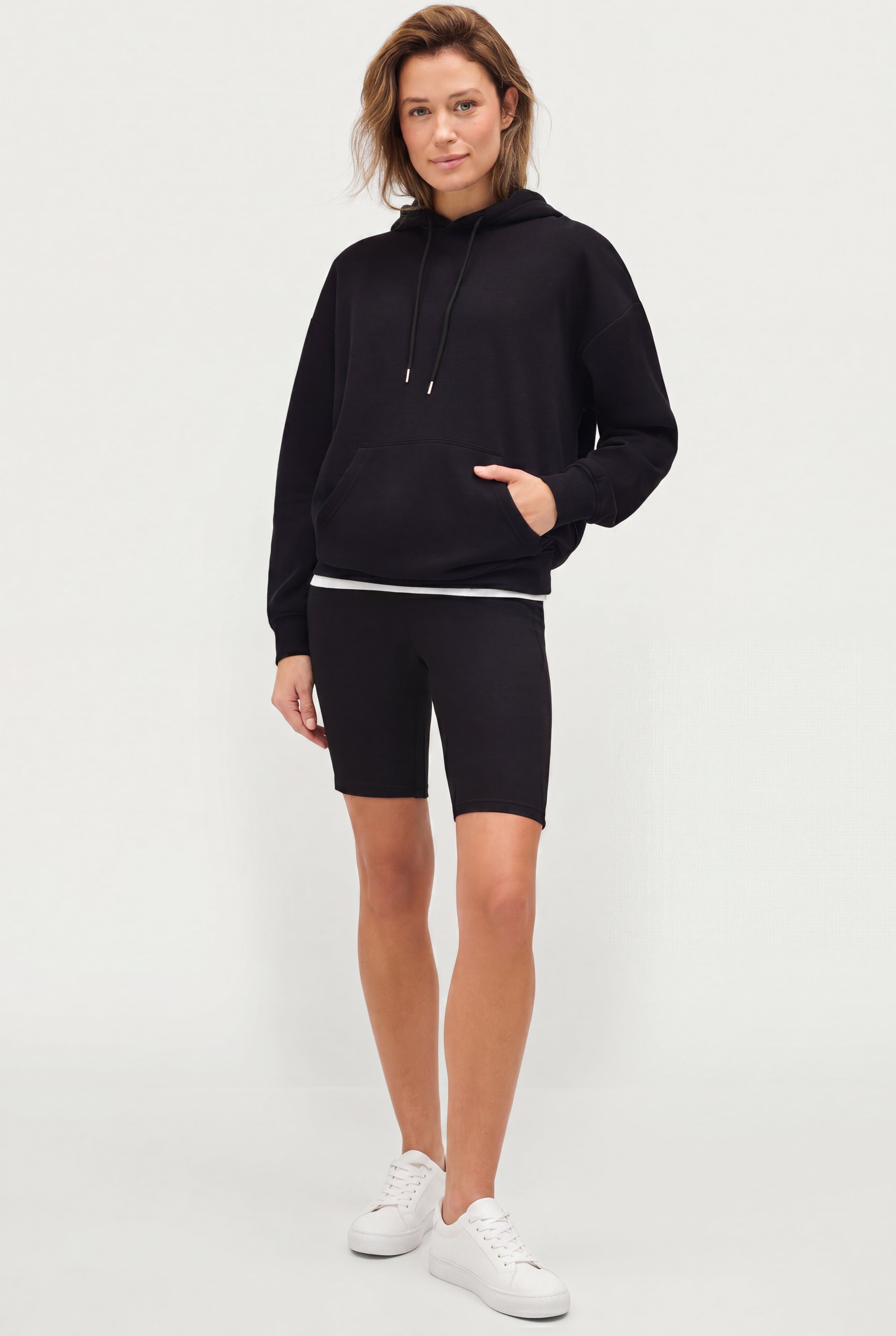 Ellos Studio Stretch Cotton Spandex Bike Shorts image number 0