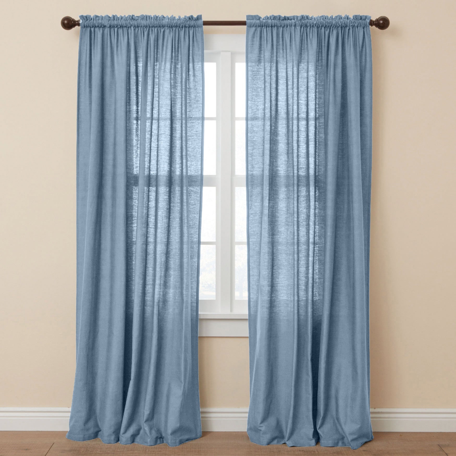 Poly Cotton Canvas Rod-Pocket Panel image number 0