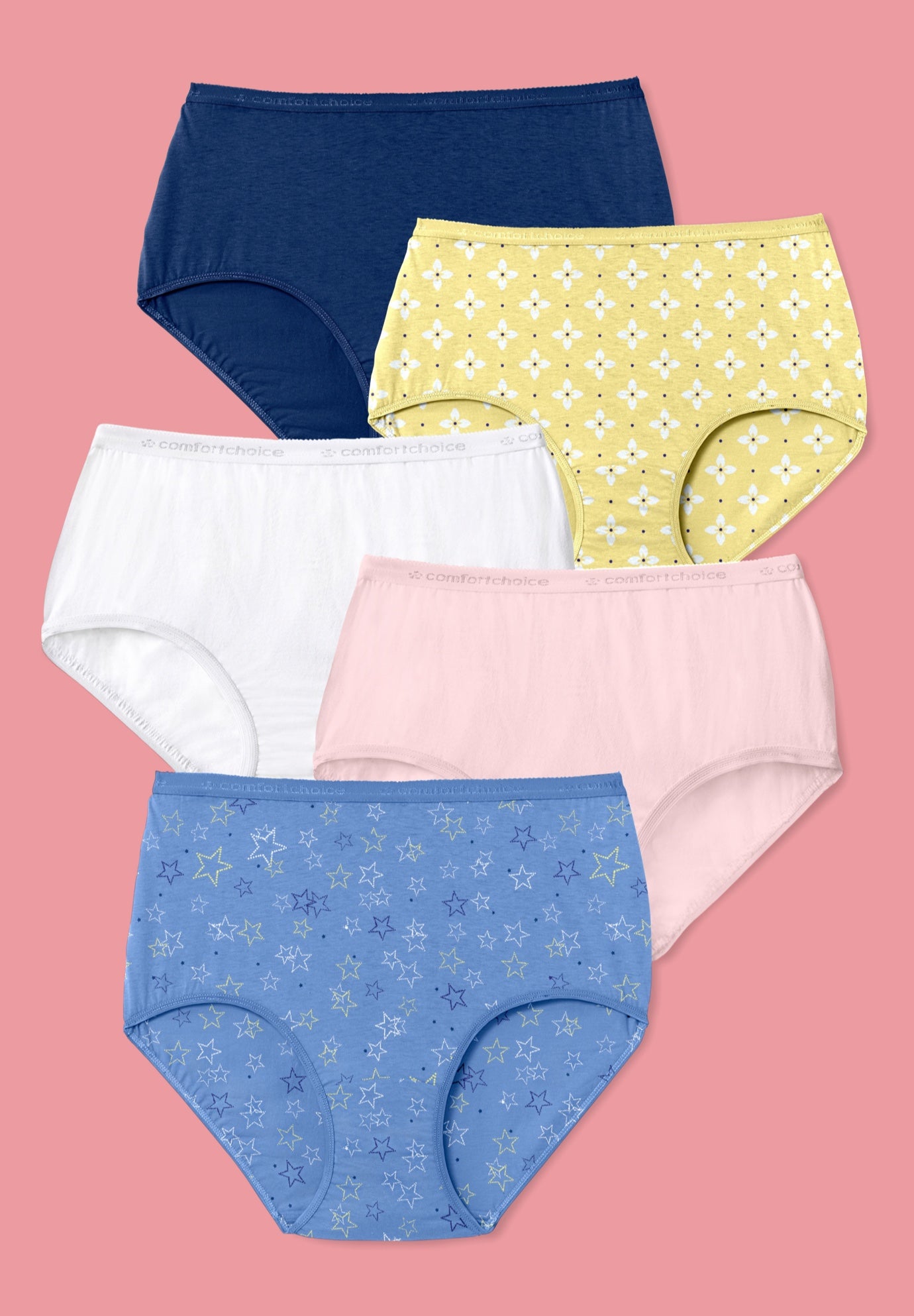 5-Pack Tag-free Full Coverage Cotton Brief image number 0