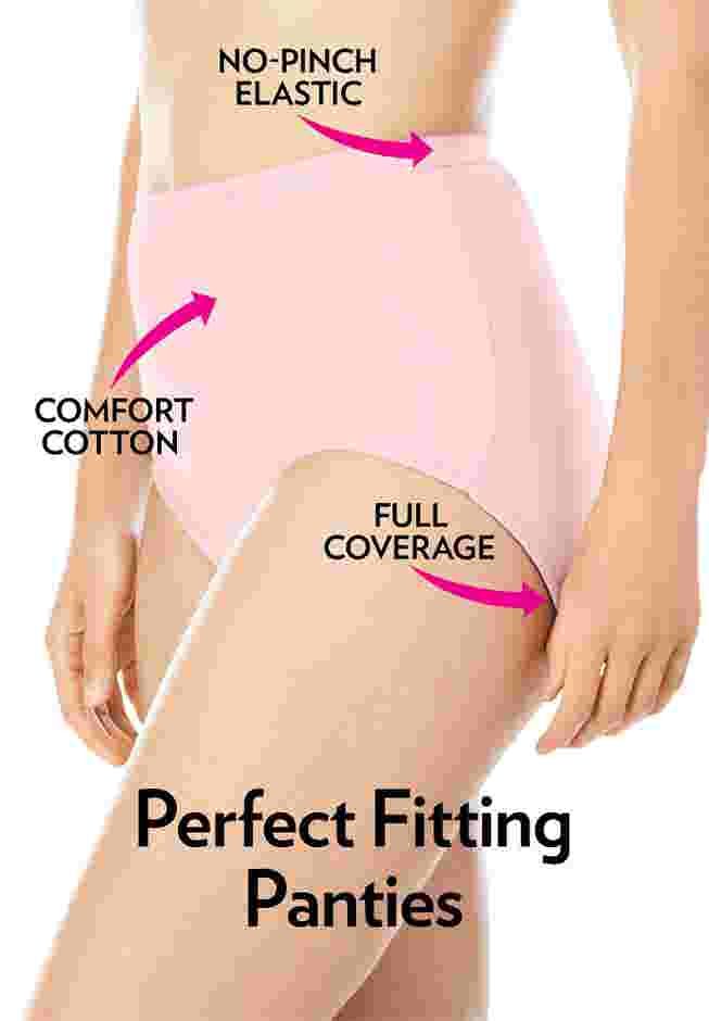 Comfort Choice® Full Coverage Stretch Cotton Brief 5-Pack image number 4