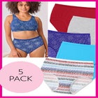 5-Pack Tag-free Full Coverage Cotton Brief image number null
