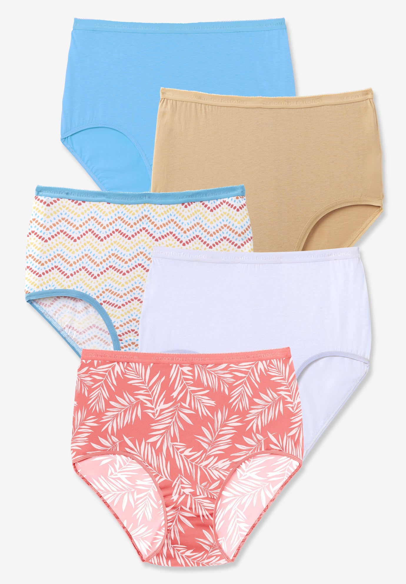 5-Pack Tag-free Full Coverage Cotton Brief image number 0