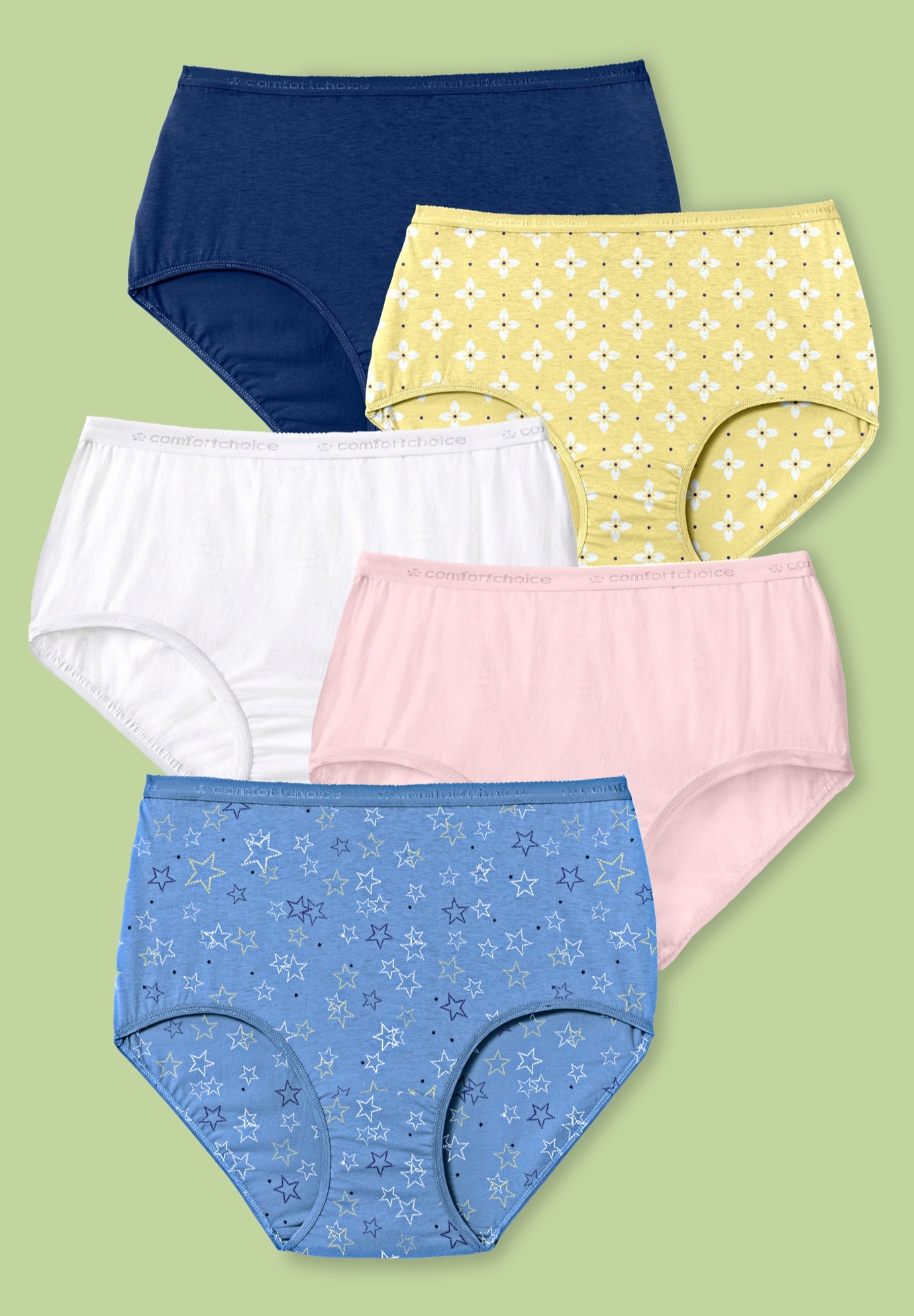5-Pack Tag-free Full Coverage Cotton Brief image number 0