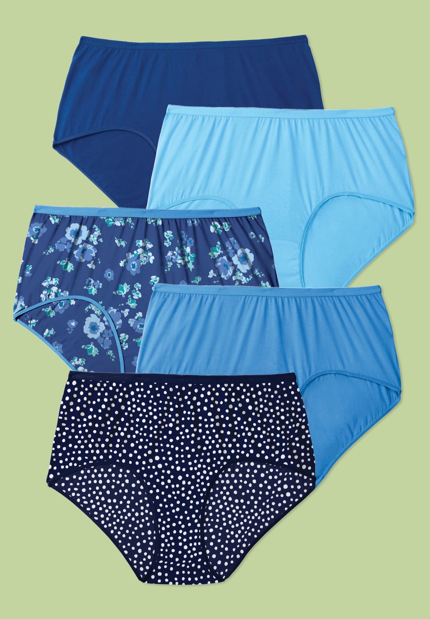 5-Pack Tag-free Full Coverage Cotton Brief image number 0