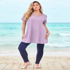 Ultimate Lattice Neck Short Sleeve Tunic image number null