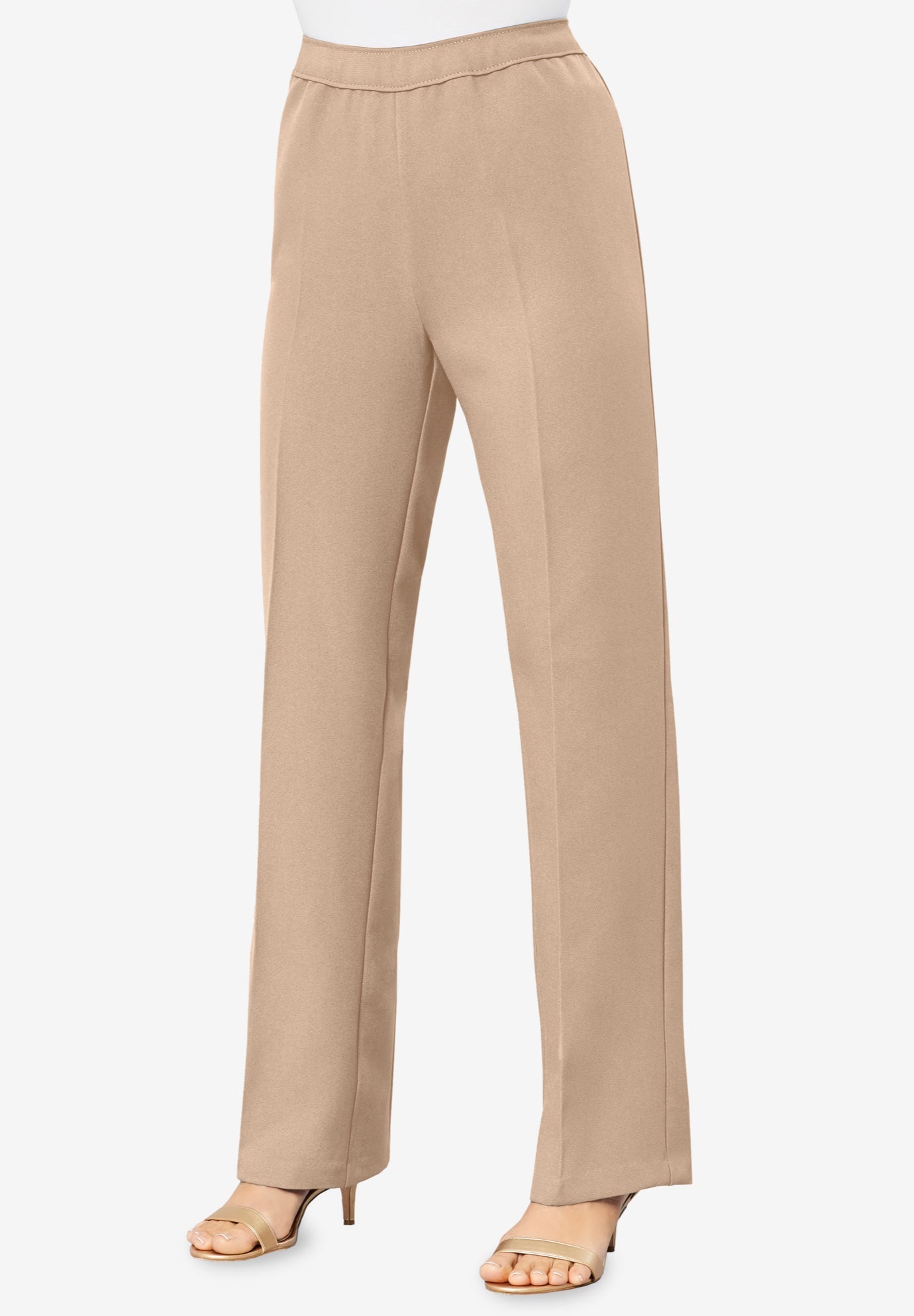 Plus Size Wide Leg Bend Over&reg; Pant image number 3