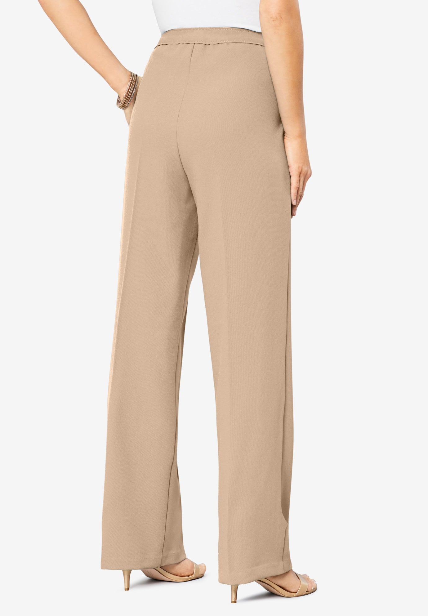 Plus Size Wide Leg Bend Over&reg; Pant image number 2