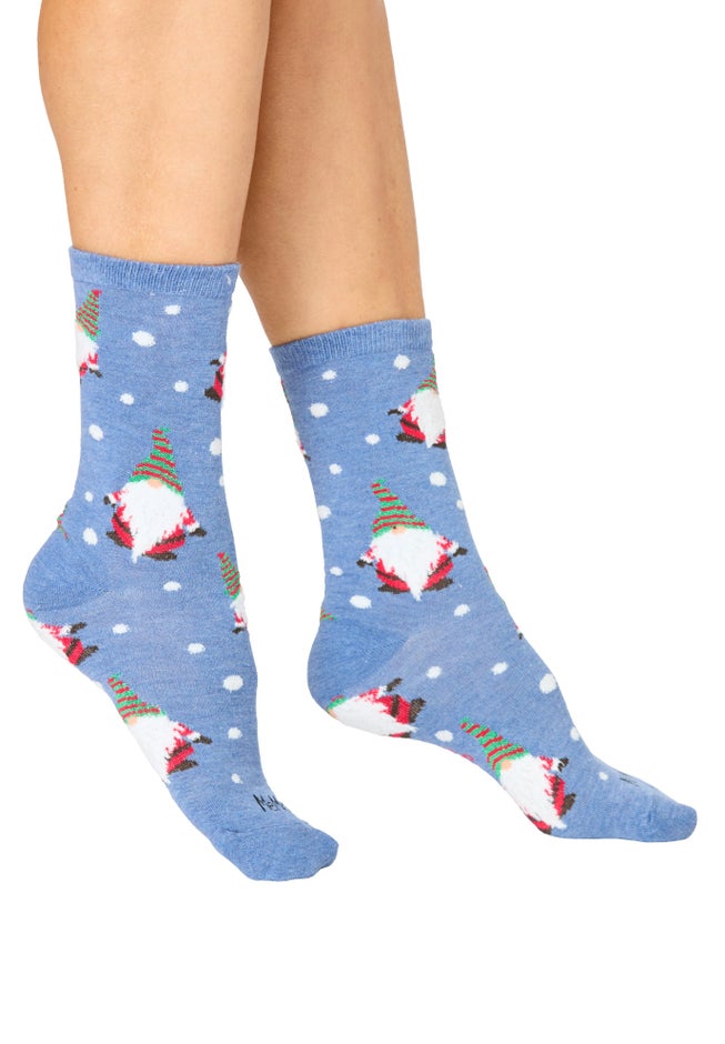 MeMoi&reg; 2-Pack Holiday Crew Socks image number 5